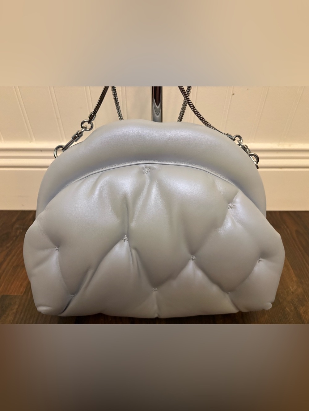 kate spade powder blue quilted crystal-accent cloud clutch - Picture 8 of 12